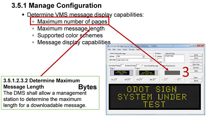 A screen shot of a TMC software is shown at right-bottom corner. Please see the Extended Text Description below.