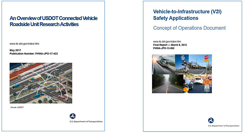 Author’s relevant description: This slide contains a graphic of two reports with title page with an image of a wireless network on the report on left and a work zone image on the report on the right side.