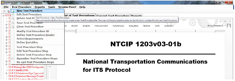 Screenshot of the TPG GUI. Please see the Extended Text Description below.