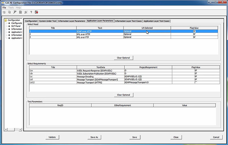 Configure the Needs and Requirements to Test - frame 5 of 8. Please see the Extended Text Description below.