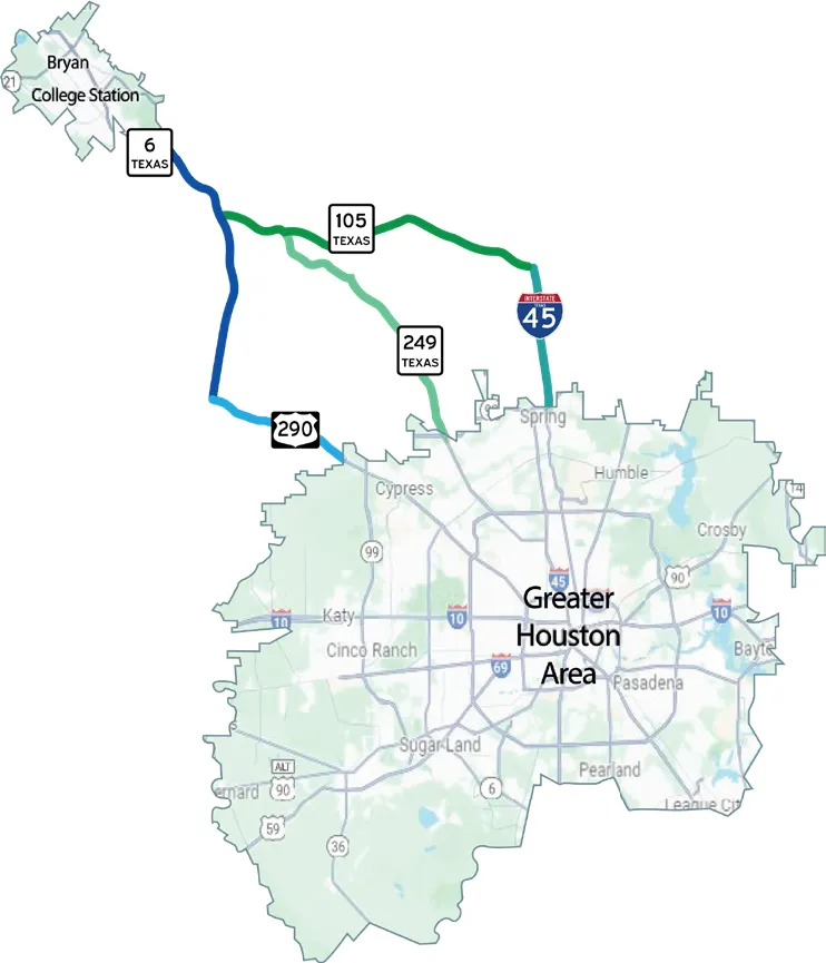 Texas TRUST Deployment Area Map