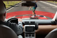 Skateboard interacting with a vehicle