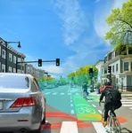 Bicycle interacting with a vehicle