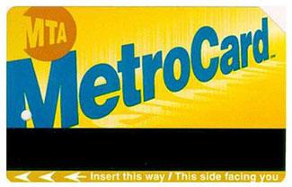 This is an image of the New York City MTA MetroCard. Please see the Extended Text Description below.