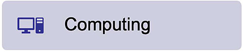 Slide title graphic with a small icon of a computer next to the title text: Computing.