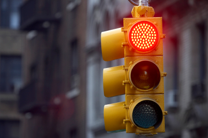 photograph of a traffic light