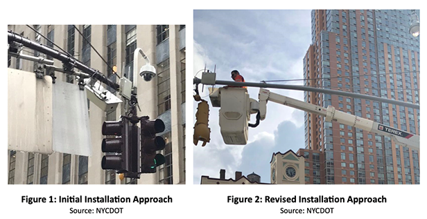 Fig.1: Initial Installation Approach & Fig2: Revised Installation Approach