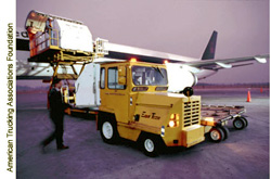 image of a plane being loaded
