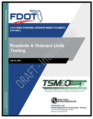 Author’s relevant description: FDOT test report cover page is shown.