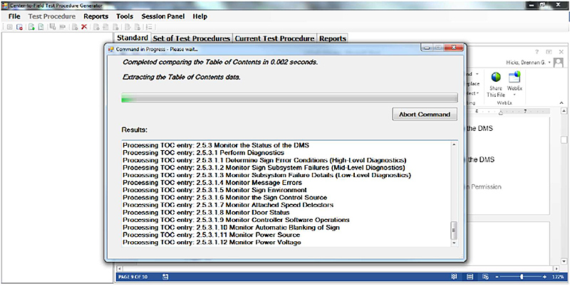 Screenshot of the TPG GUI. Please see the Extended Text Description below.