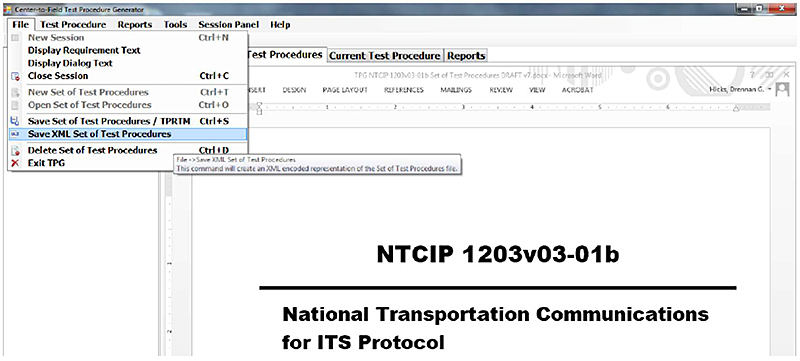 Screenshot of the TPG GUI. Please see the Extended Text Description below.