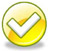 green and yellow check mark icon representing correct